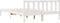 vidaXL - Bedframe - extra - lang - zonder - matras - grenenhout - wit - 140x220 - cm
