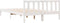 vidaXL - Bedframe - extra - lang - zonder - matras - grenenhout - wit - 140x210 - cm