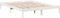 vidaXL - Bedframe - extra - lang - zonder - matras - grenenhout - wit - 140x210 - cm
