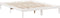 vidaXL - Bedframe - extra - lang - zonder - matras - grenenhout - wit - 160x210 - cm