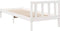 vidaXL - Bedframe - extra - lang - zonder - matras - grenenhout - wit - 80x210 - cm