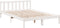 vidaXL - Bedframe - extra - lang - zonder - matras - grenenhout - wit - 140x210 - cm