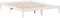 vidaXL - Bedframe - extra - lang - zonder - matras - grenenhout - wit - 140x220 - cm