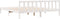 vidaXL - Bedframe - extra - lang - zonder - matras - grenenhout - wit - 180x210 - cm
