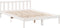 vidaXL - Bedframe - extra - lang - zonder - matras - grenenhout - wit - 160x220 - cm
