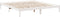 vidaXL - Bedframe - extra - lang - zonder - matras - grenenhout - wit - 200x210 - cm