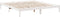 vidaXL - Bedframe - extra - lang - zonder - matras - grenenhout - wit - 180x220 - cm