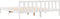 vidaXL - Bedframe - extra - lang - zonder - matras - grenenhout - wit - 180x220 - cm