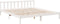 vidaXL - Bedframe - extra - lang - zonder - matras - grenenhout - wit - 200x210 - cm