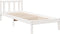 vidaXL - Bedframe - extra - lang - zonder - matras - grenenhout - wit - 90x220 - cm