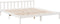 vidaXL - Bedframe - extra - lang - zonder - matras - grenenhout - wit - 180x210 - cm