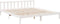 vidaXL - Bedframe - extra - lang - zonder - matras - grenenhout - wit - 180x220 - cm