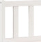 vidaXL - Bedframe - extra - lang - zonder - matras - grenenhout - wit - 160x210 - cm