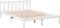 vidaXL - Bedframe - extra - lang - zonder - matras - grenenhout - wit - 140x220 - cm