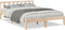 vidaXL - Bedframe - extra - lang - zonder - matras - massief - grenenhout - 140x210 - cm