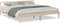 vidaXL - Bedframe - extra - lang - zonder - matras - massief - grenenhout - 180x210 - cm