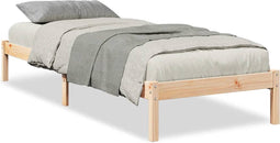 vidaXL - Bedframe - extra - lang - zonder - matras - massief - grenenhout - 80x220 - cm