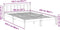 vidaXL - Bedframe - extra - lang - zonder - matras - massief - grenenhout - 160x220 - cm