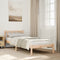 vidaXL - Bedframe - extra - lang - zonder - matras - massief - grenenhout - 100x210 - cm