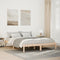 vidaXL - Bedframe - extra - lang - zonder - matras - massief - grenenhout - 140x220 - cm