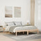 vidaXL - Bedframe - extra - lang - zonder - matras - massief - grenenhout - 140x210 - cm