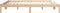 vidaXL - Bedframe - extra - lang - zonder - matras - massief - grenenhout - 200x210 - cm