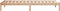 vidaXL - Bedframe - extra - lang - zonder - matras - massief - grenenhout - 100x220 - cm