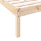 vidaXL - Bedframe - extra - lang - zonder - matras - massief - grenenhout - 160x210 - cm