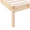 vidaXL - Bedframe - extra - lang - zonder - matras - massief - grenenhout - 160x220 - cm