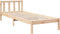 vidaXL - Bedframe - extra - lang - zonder - matras - massief - grenenhout - 100x210 - cm