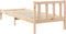 vidaXL - Bedframe - extra - lang - zonder - matras - massief - grenenhout - 80x210 - cm