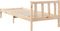 vidaXL - Bedframe - extra - lang - zonder - matras - massief - grenenhout - 80x220 - cm
