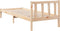 vidaXL - Bedframe - extra - lang - zonder - matras - massief - grenenhout - 100x210 - cm