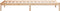 vidaXL - Bedframe - extra - lang - zonder - matras - massief - grenenhout - 80x220 - cm