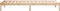 vidaXL - Bedframe - extra - lang - zonder - matras - massief - grenenhout - 80x210 - cm