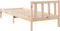 vidaXL - Bedframe - extra - lang - zonder - matras - massief - grenenhout - 90x210 - cm