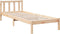 vidaXL - Bedframe - extra - lang - zonder - matras - massief - grenenhout - 80x220 - cm