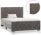 vidaXL - Bedframe - fluweel - grijs - 100x200 - cm