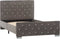vidaXL - Bedframe - fluweel - grijs - 100x200 - cm