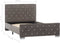vidaXL - Bedframe - fluweel - grijs - 100x200 - cm