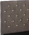 vidaXL - Bedframe - fluweel - grijs - 100x200 - cm