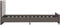 vidaXL - Bedframe - fluweel - grijs - 100x200 - cm