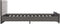 vidaXL - Bedframe - fluweel - grijs - 140x200 - cm