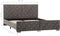 vidaXL - Bedframe - fluweel - grijs - 140x200 - cm