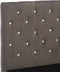 vidaXL - Bedframe - fluweel - grijs - 140x200 - cm