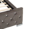 vidaXL - Bedframe - fluweel - grijs - 140x200 - cm