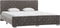 vidaXL - Bedframe - fluweel - grijs - 160x200 - cm