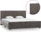 vidaXL - Bedframe - fluweel - grijs - 160x200 - cm