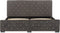 vidaXL - Bedframe - fluweel - grijs - 160x200 - cm
