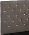 vidaXL - Bedframe - fluweel - grijs - 160x200 - cm
